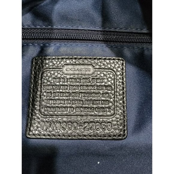 Coach Black Leather Large Tote Bag K1360-27858 - Picture 6 of 11